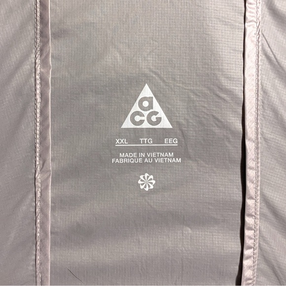 NIKE ACG Cinder Cone Windproof Hooded Full Zip Jacket Windbreaker XXL Grey NWT - Picture 6 of 12